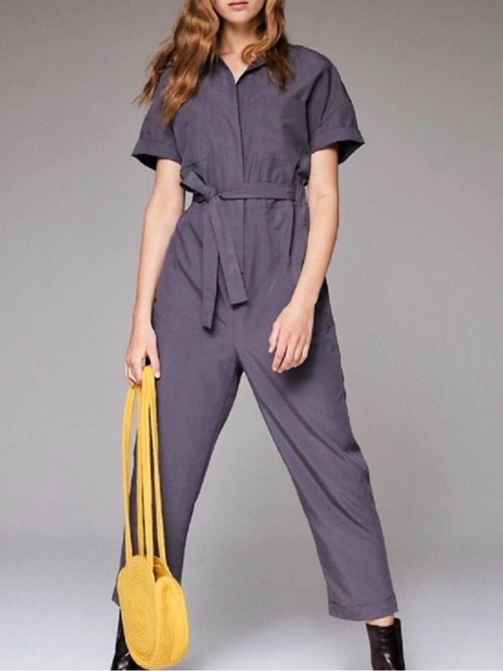 Aritzia Babaton Short-Sleeve Ronnie Utility Jumpsuit